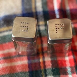 Stainless Steel Salt and Pepper Shakers